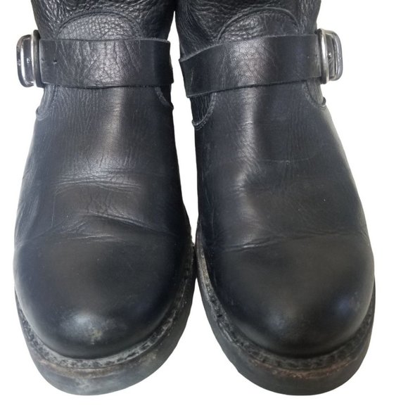 Frye Womens 10B Black Leather Slouchy Veronica Sho - Picture 4 of 10